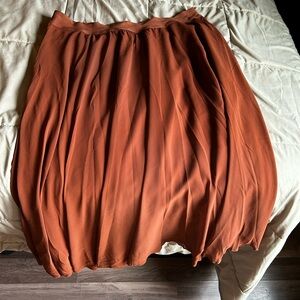 Chiffon Rust Orange Women's Skirt